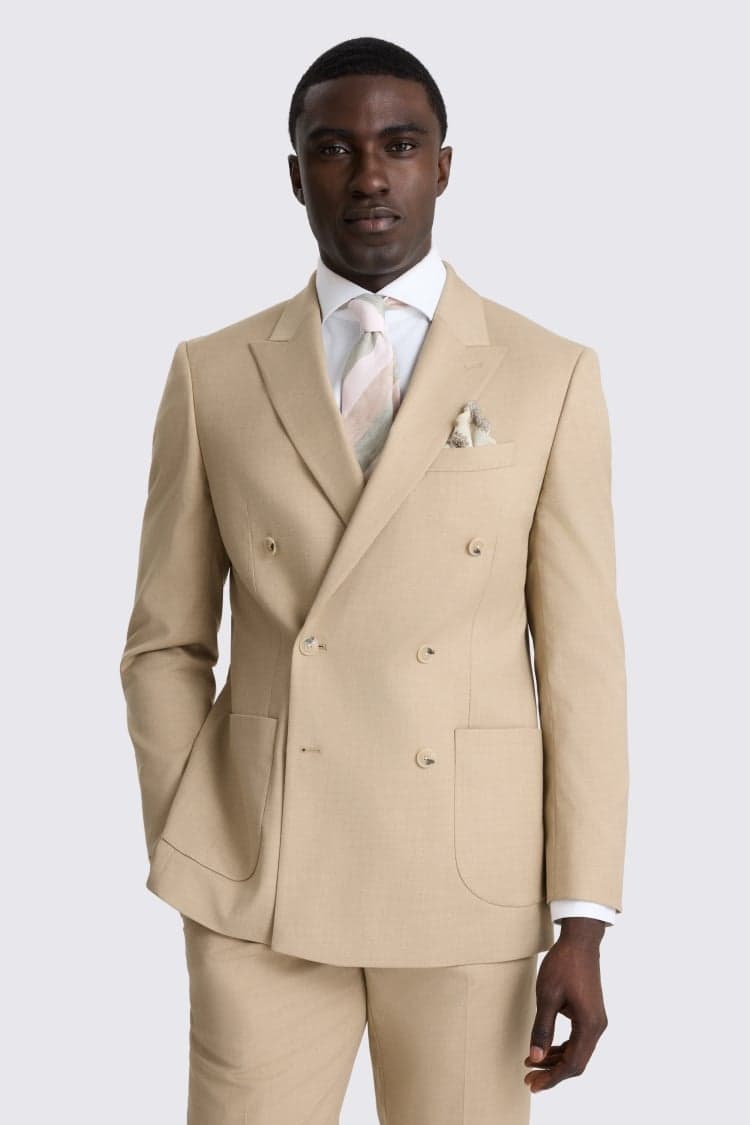 Tailored Fit Blonde Camel Suit - image 1