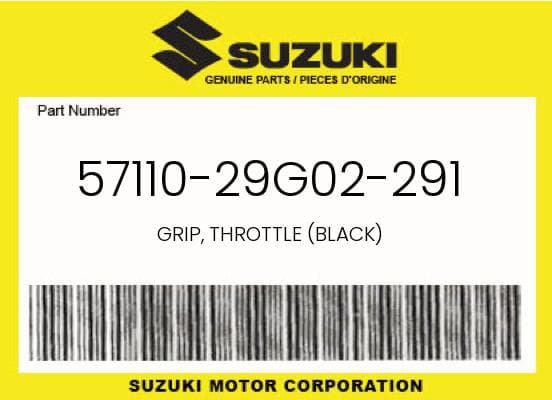 Throttle Grip Black 57110-29G02-291 - image 1