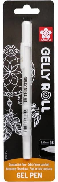 Sakura Gelly Roll Basic Medium 08 White Gel Pen in Blister Pack - image 1
