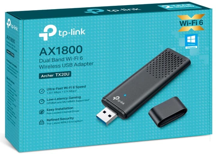 TP-LINK Archer TX20U Wi-Fi Adapter WiFi 6 AX1800 USB 3.0 - image 1