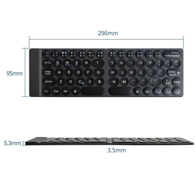 Клавіатура провідна WIWU Fold Mini Keyboard FMK-01 Чорний - image 1