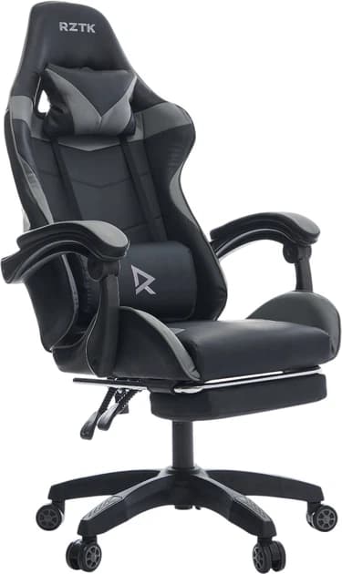 RZTK Viper Grey Gaming Chair with Footrest - image 1