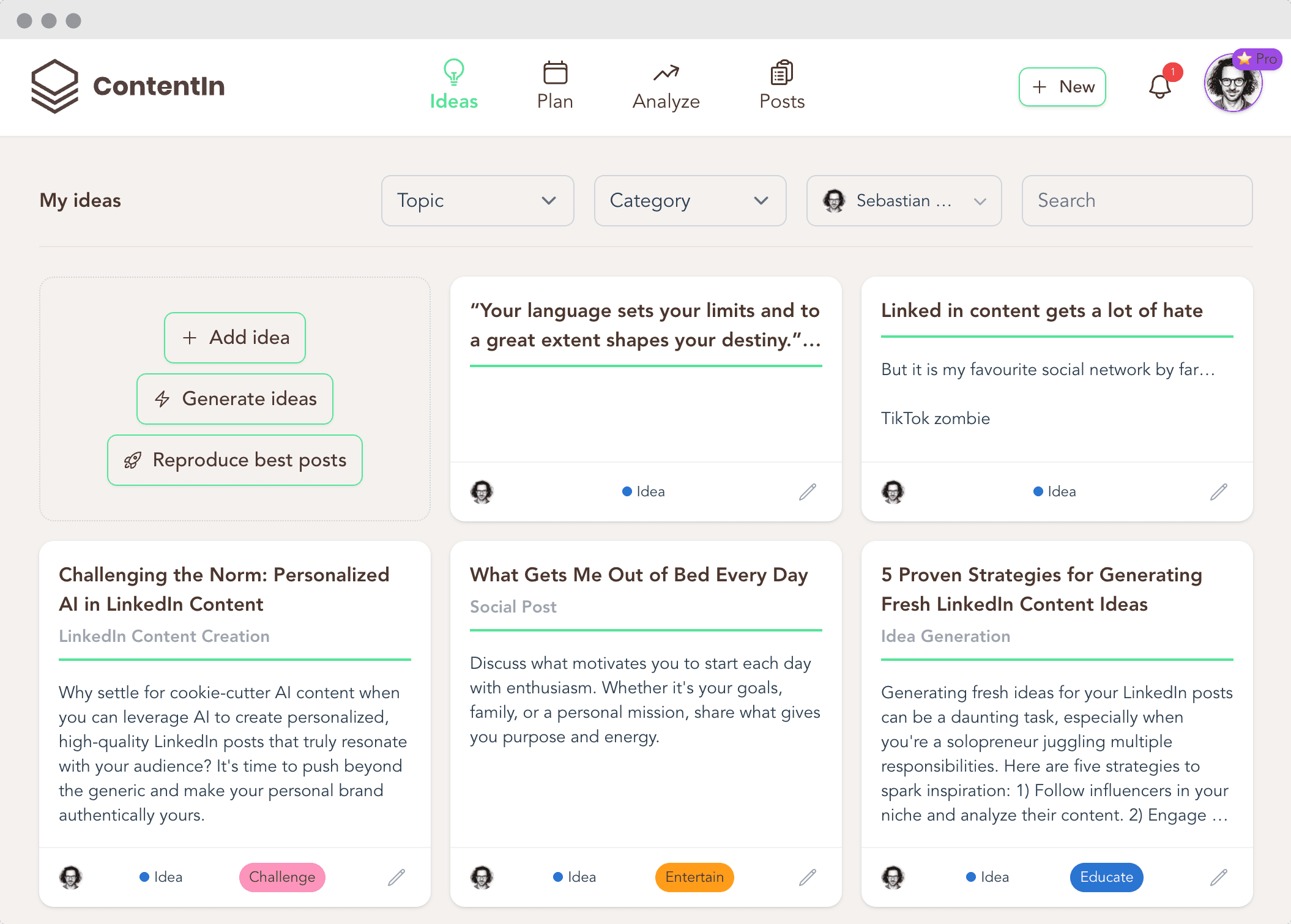 ContentIn AI LinkedIn Post Generator - image 1