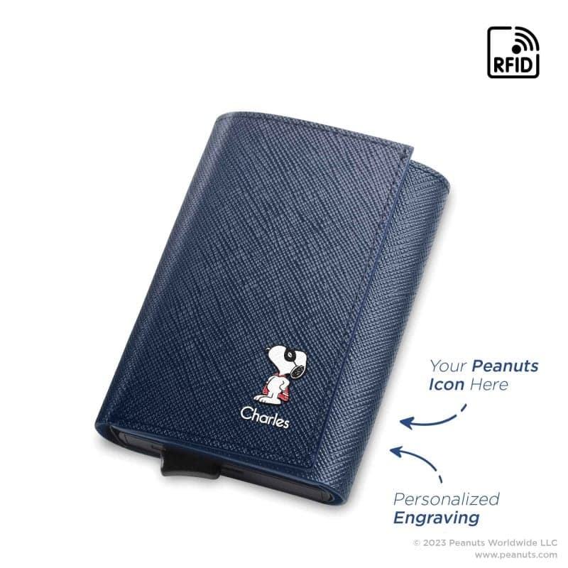 Snoopy UV Printed Customized RFID Slim Wallet - image 1