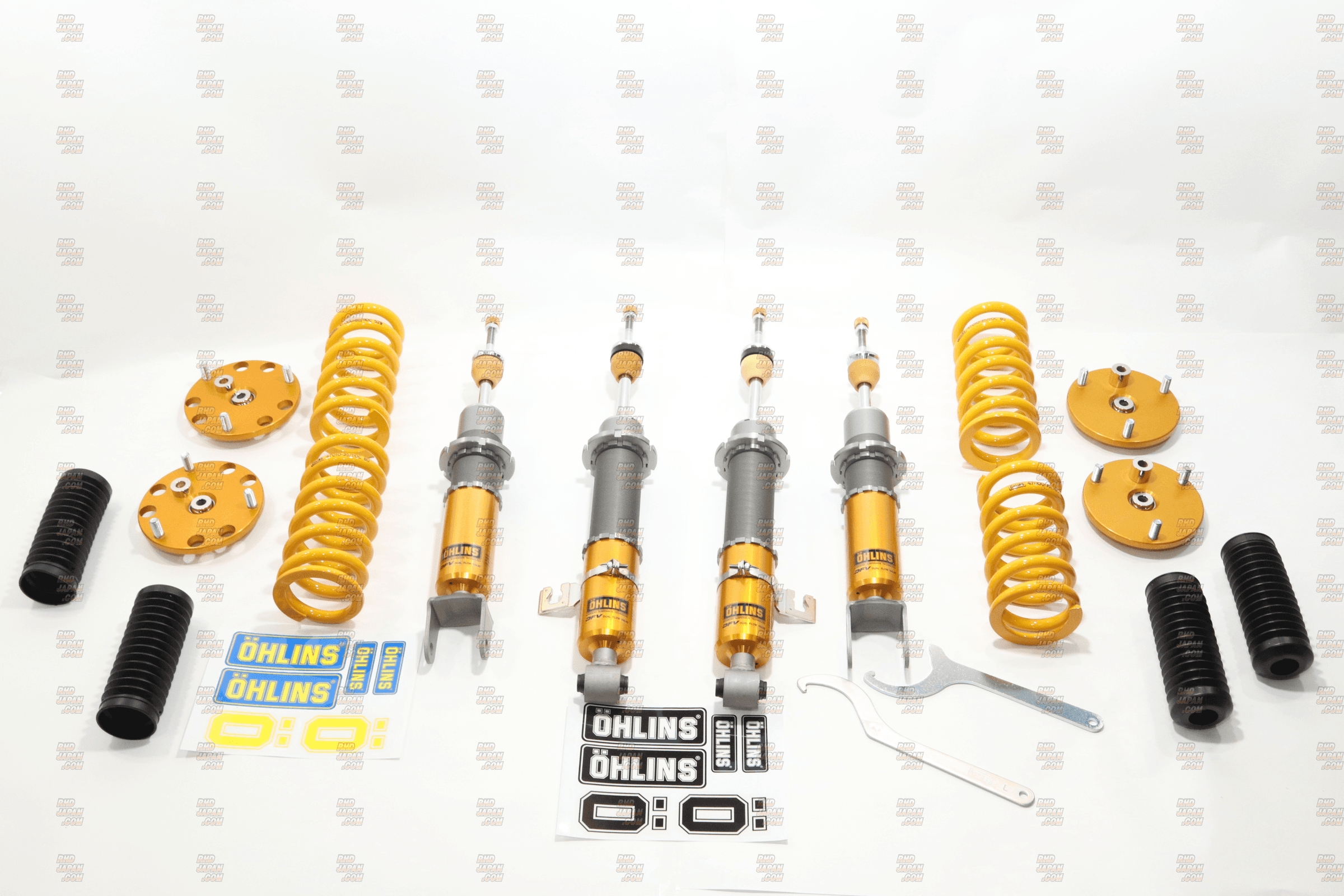 Ohlins Coilover Suspension Complete Kit Type HAL DFV Pillow Ball Upper Mounts F10 / R8 - FD3S - image 1