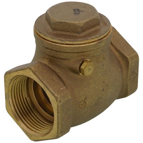 Everflow 1-1/4" Threaded Swing Check Valve Lead Free - image 1