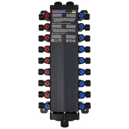 Viega 49615 1/2" 18 Port Standard Polysulfone MANABLOC without Port Adapters (8 Hot, 10 Cold) - image 1