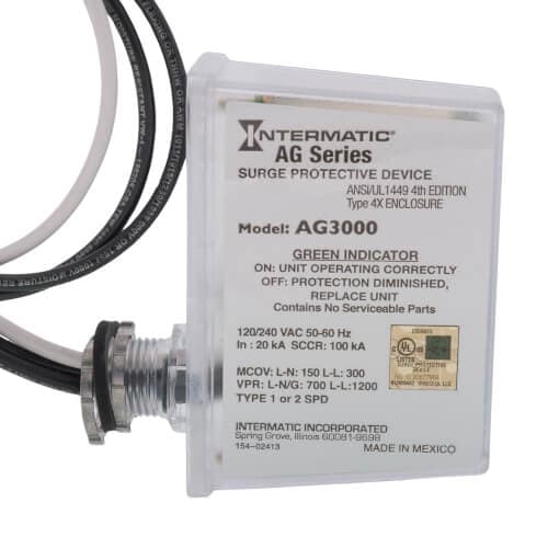 1 Phase, Types 1 & 2 SPD Protection AC Surge Protector (120/240V) - image 1