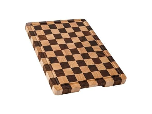 Checkered Acacia Wood Cutting Board - image 1