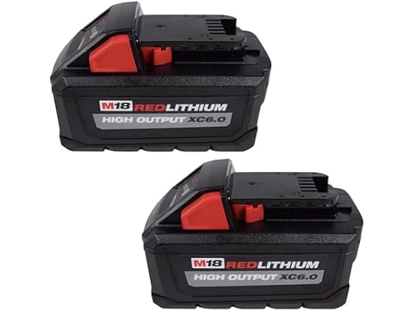 Milwaukee Tool 48-11-1862 M18 Lithium-Ion High Output 6.0Ah Battery Pack (2-Pack) - image 1