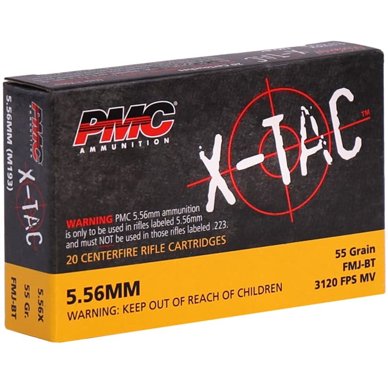 PMC X-Tac 5.56x45mm NATO Ammo 55 Grain Full Metal Jacket - image 1