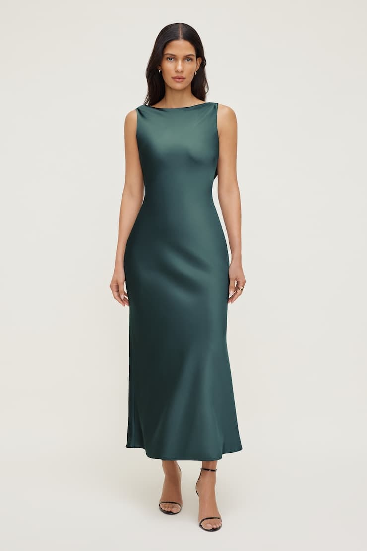Nora Satin Maxi Slip Dress - image 1