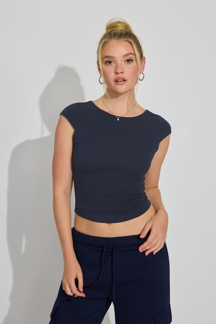 Talia Open Back T Shirt - image 1