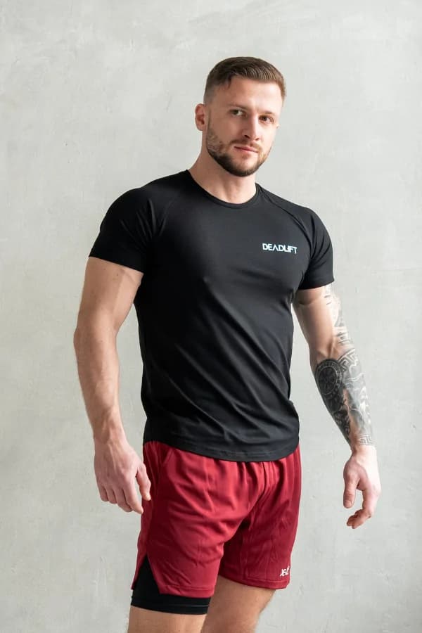T-shirt męski muscle fit NOIR czarny - image 1