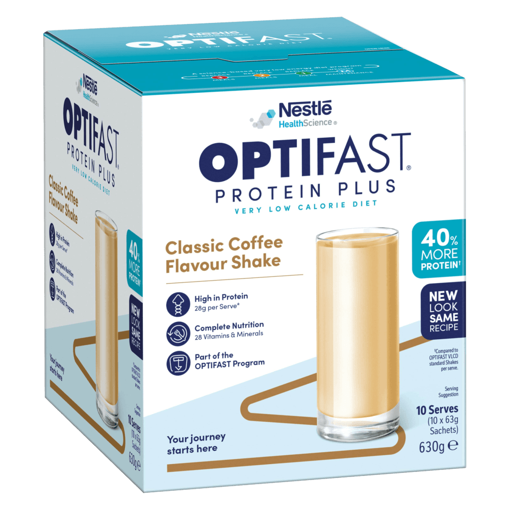 Optifast VLCD Protein Plus Shake Coffee 10 x 63g Sachets (630g) - image 1
