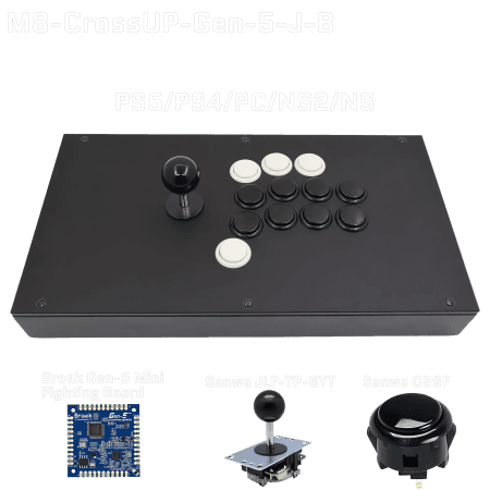 FightBox M8 CrossUp Fightstick (PS5 / PS4 / Nintendo Switch / Nintendo Switch 2 / PC) - image 1