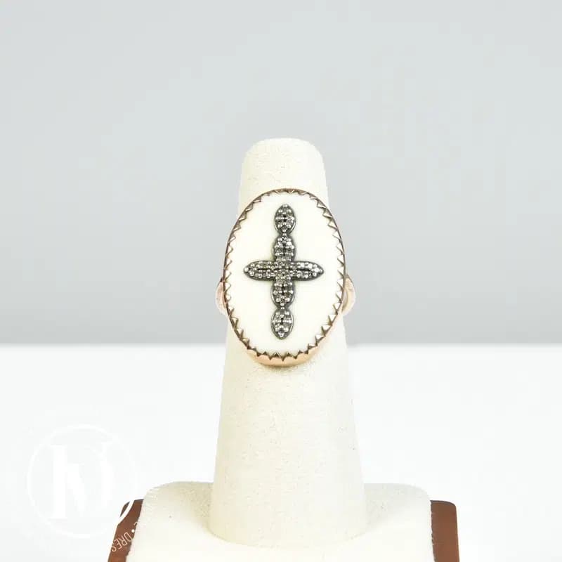 Bague Bowie n°3 bakélite t.52 – Pascale Monvoisin - image 1