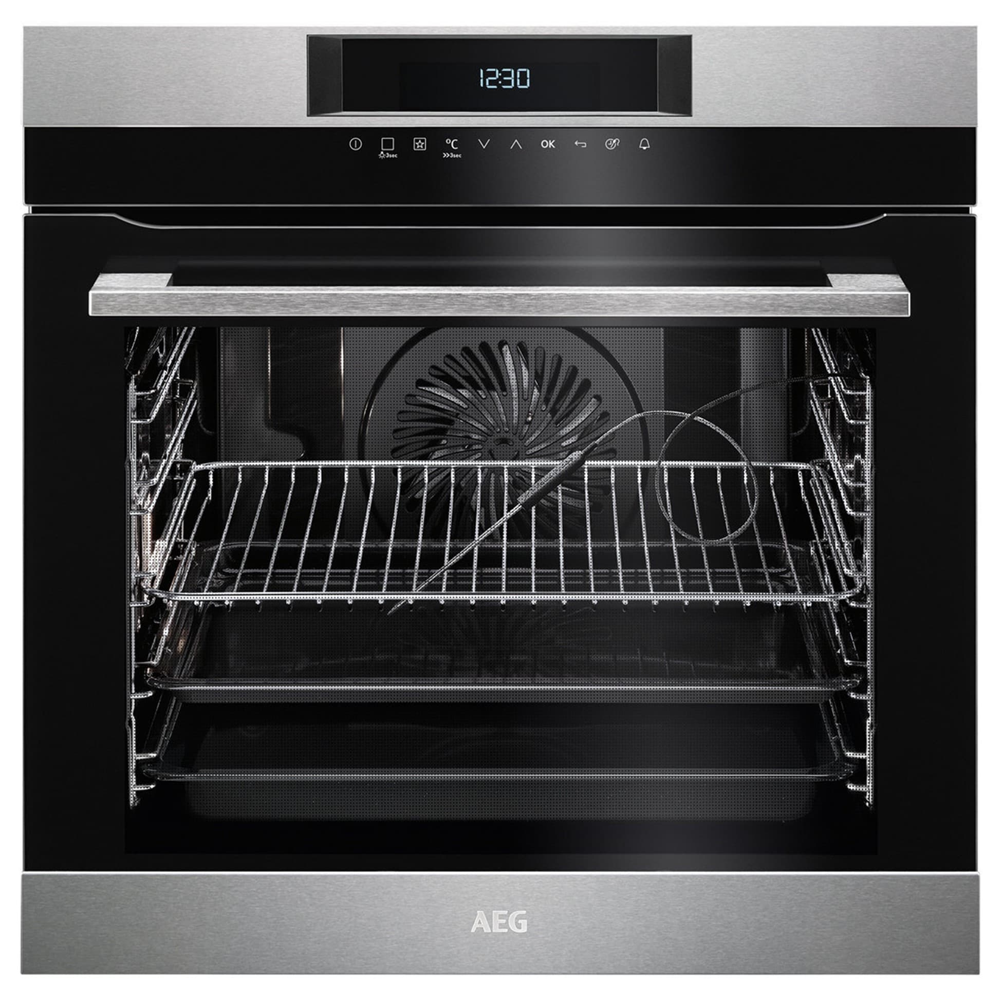 AEG 60cm SenseCook Pyrolytic Built-In Oven – Stainless Steel BPK742320M - image 1