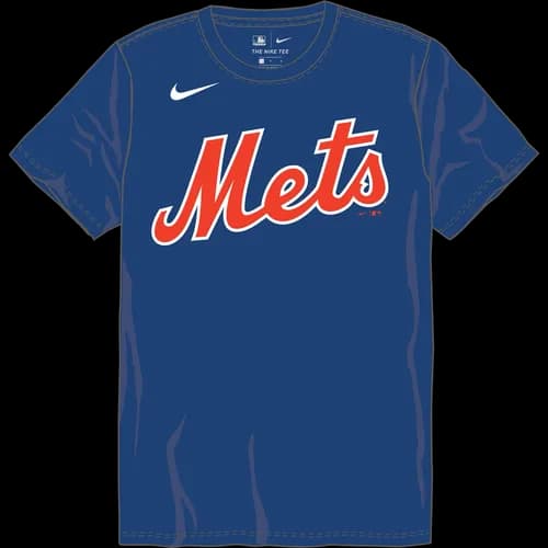 Nike MLB Adult/Youth Short Sleeve Dri-Fit Crew Neck Tee NY23 NEW YORK METS - image 1