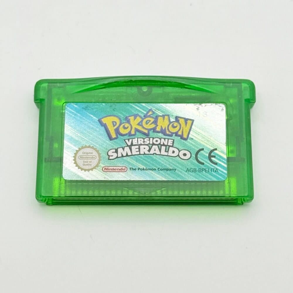 Pokémon Smeraldo - Versione Italiana Originale con Batteria Nuova e Adesivo in Ottimo Stato - image 1