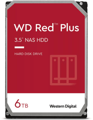 Western Digital Red Plus 6TB WD60EFPX NAS Hard Drive - image 1