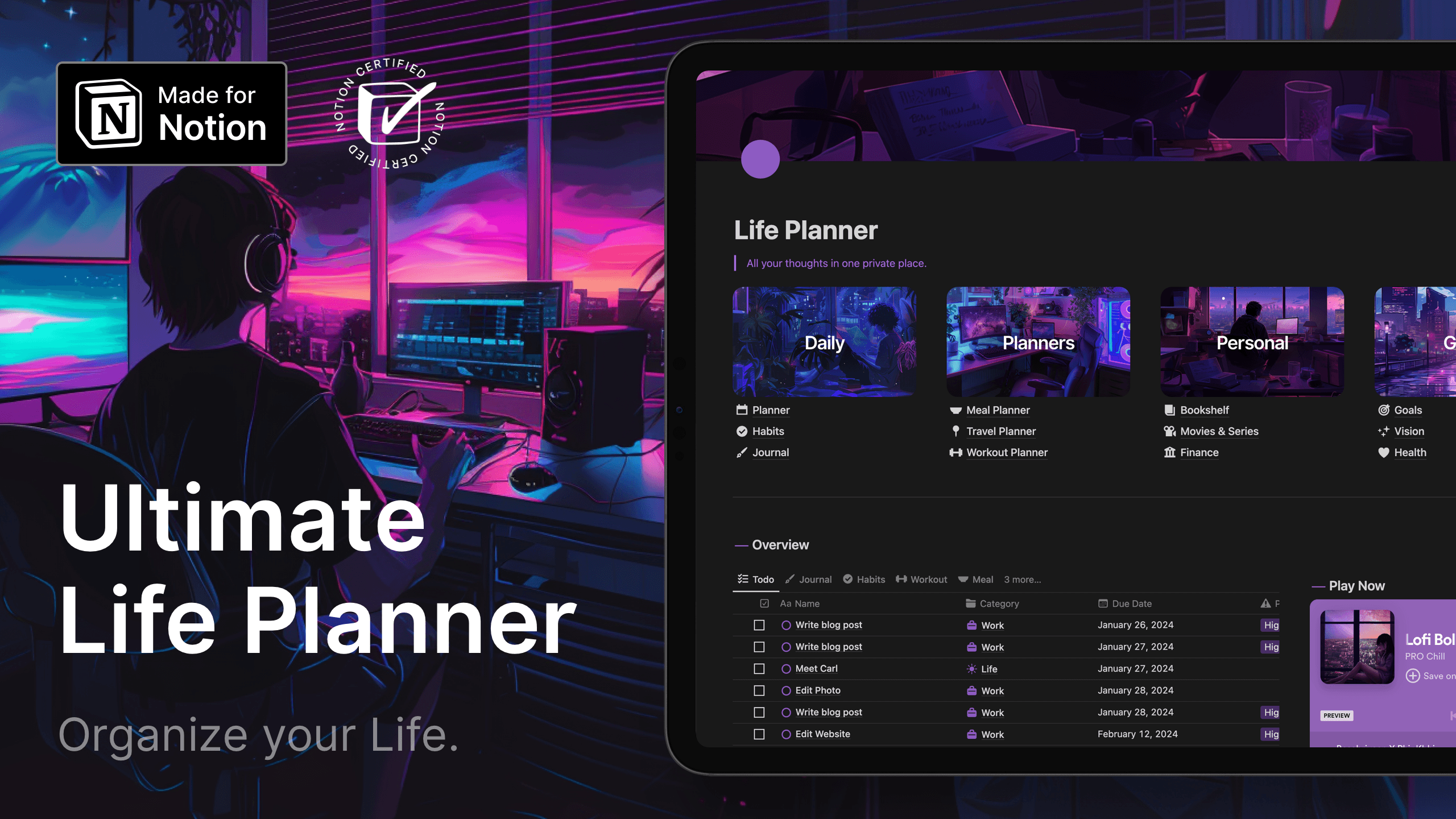 Notion Ultimate Life Planner Template - image 1