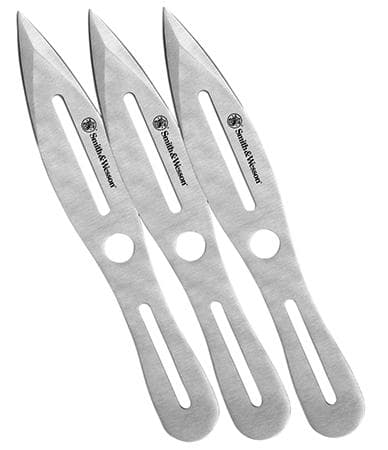 Smith & Wesson SWTK10CP Throwing Knives 10" 2Cr13 Stainless Steel Spear Point Dual Edge 3 Pack - image 1