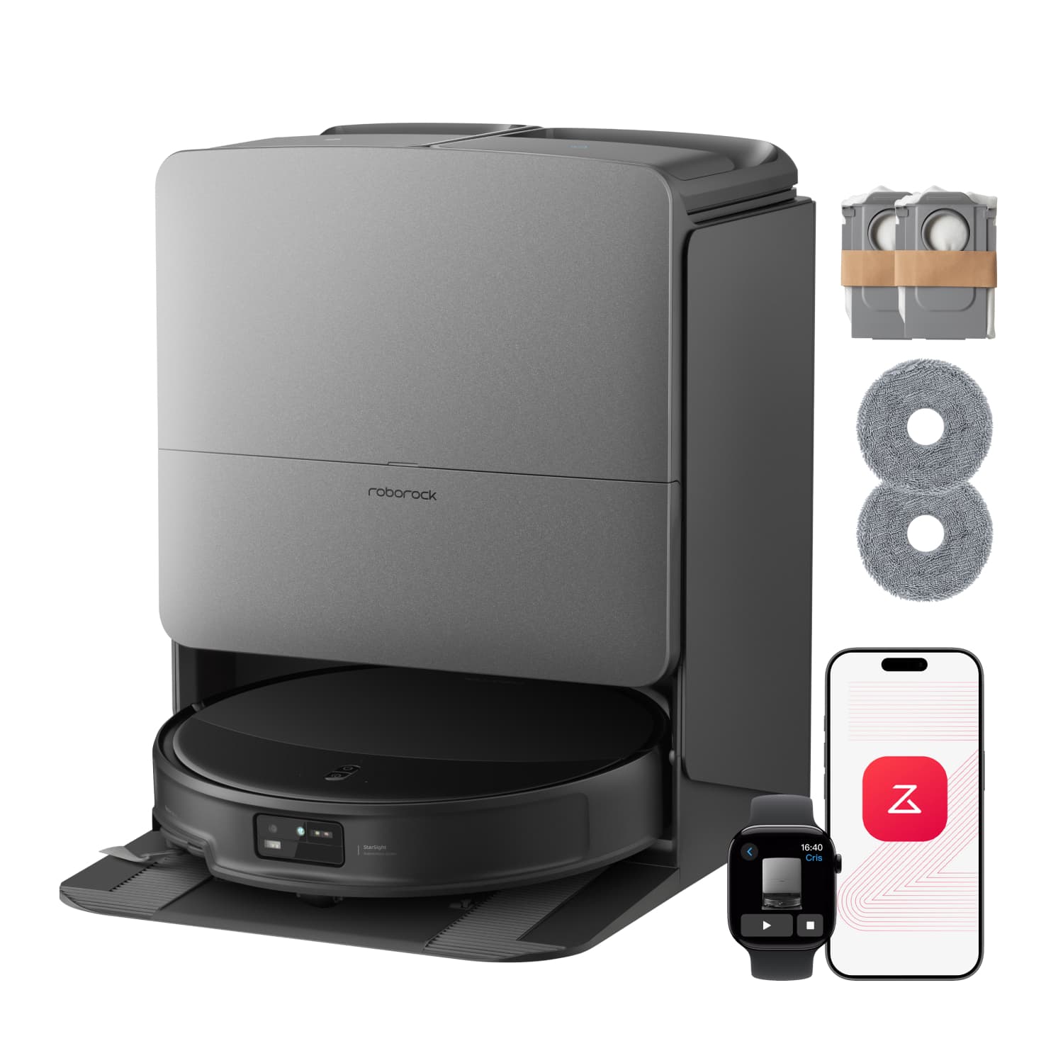 Roborock Saros 20 Set – AdaptiLift® Chassis 3.0 voor soepele drempelovergangen, aangedreven door 36.000 Pa aan zuigkracht - image 1