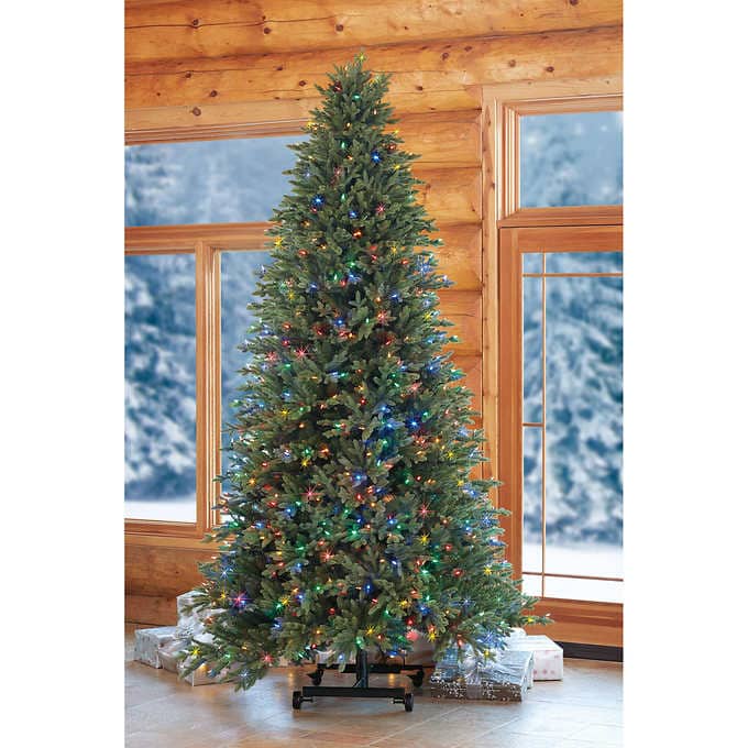 7′-9′ Adjustable Grow & Stow Pre-Lit LED Artificial Christmas Tree - image 1
