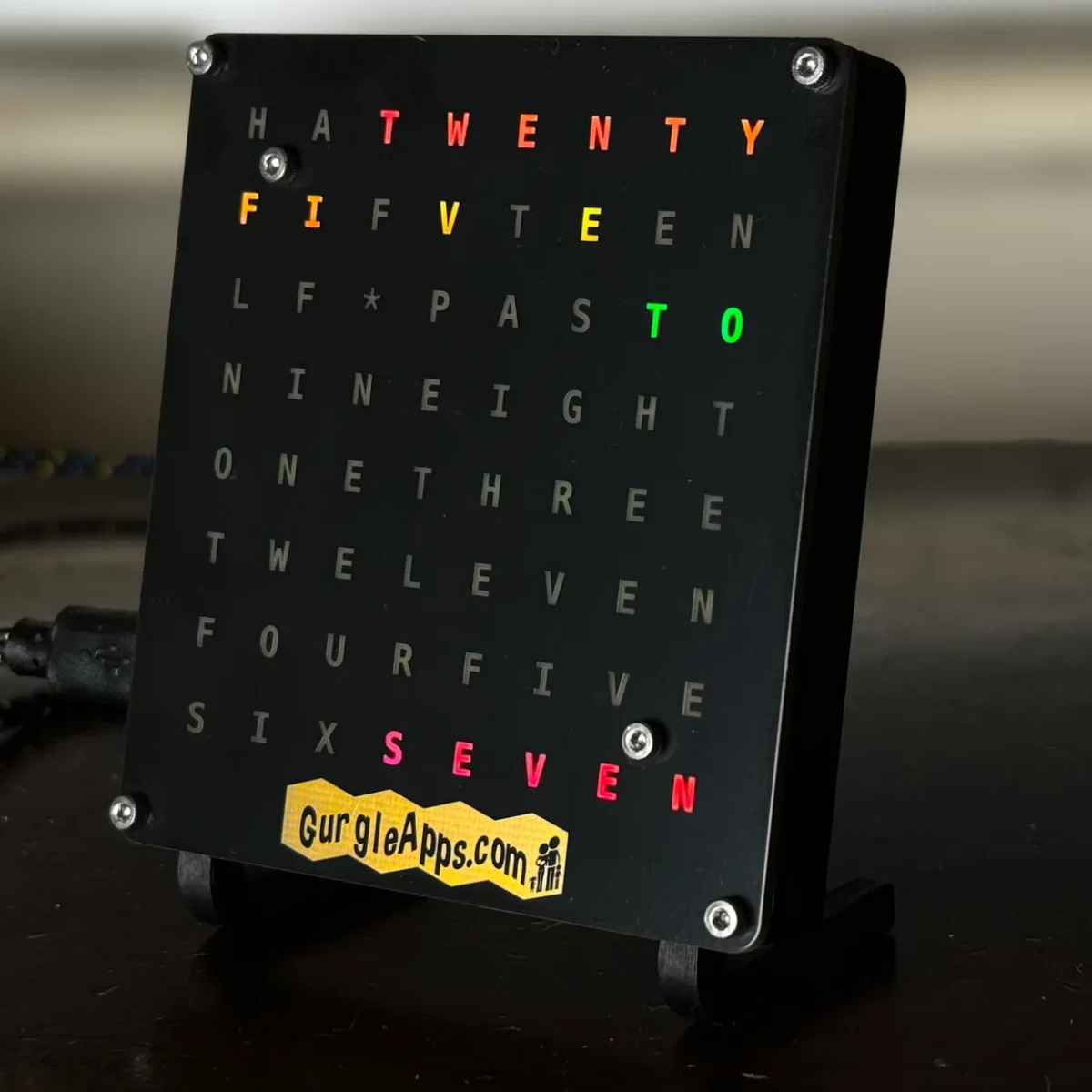 RGB Word Clock Kit – WiFi Operated - image 1