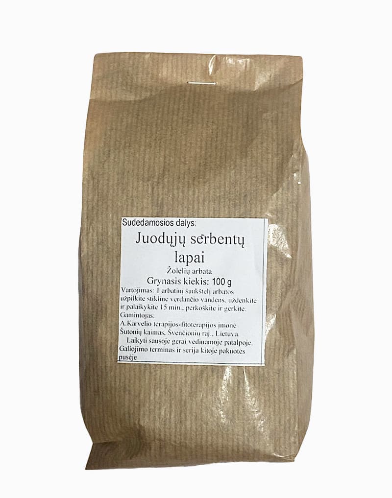 Serbentų juodųjų lapai 100g - image 1
