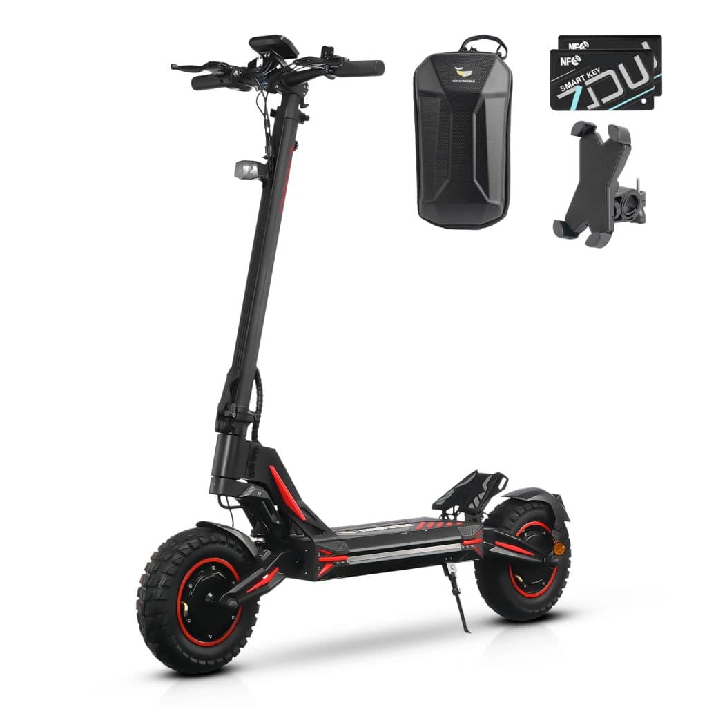 HONEY WHALE G4 MAX Electric Scooter 2400W Dual Motors 72KM/H 70KM Range 12″ All-terrain Tires - image 1