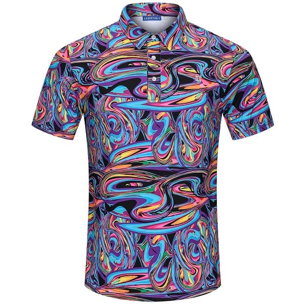 Abstract Disco Golf Shirt – Hreski 119 - image 1