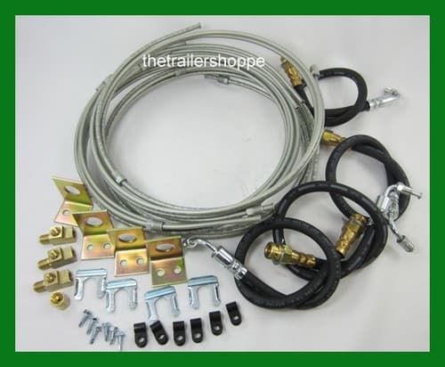 Hydraulic Brake Surge Line Trailer Kit Tandem Deluxe Torflex Axle Drum Disc - image 1