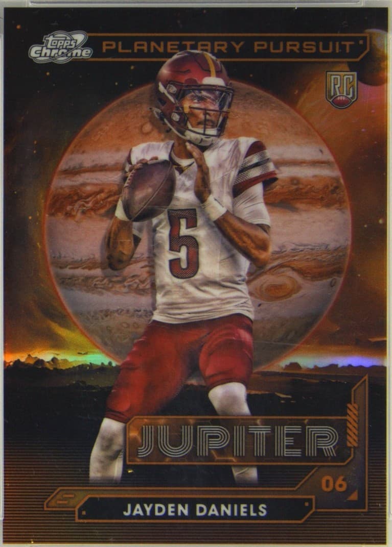 2024 Topps Cosmic Chrome - Planetary Pursuit Jayden Daniels #PPJ-JD Jupiter (RC) - image 1