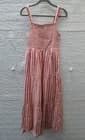 New Marine Layer Selene Maxi Dress Hibiscus Stripe Size M - image 1