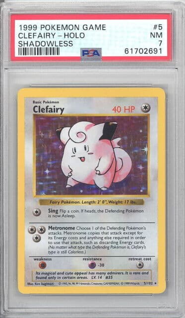 Wizards of the Coast Pokémon JCC Set de Base - Mélofée Carte (5/102) - image 1