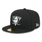 Anaheim Ducks New Era Core 59FIFTY Fitted Hat Black 7 1/2 NWT! - image 1