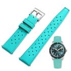 FKM Rubber Watch Strap Quick Release Tropical Style Fluororubber 18mm 19mm 20mm - image 1