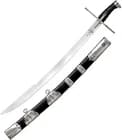 Cold Steel Hungarian Saber 37" Overall Length 31" Blade Carbon Steel Sword Black - image 1