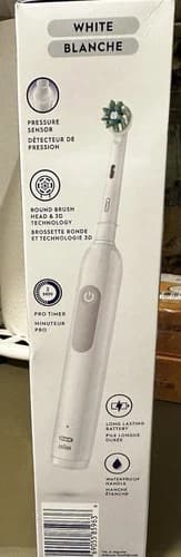 Oral-B Pro 1000 Rechargeable Electric Toothbrush White, New In Sealed Box - image 1