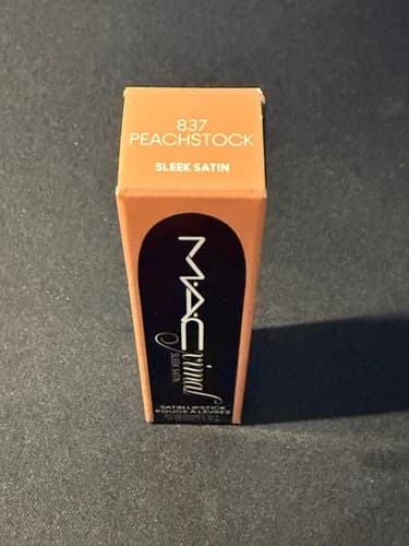 M.A.C Macximal Sleek Satin Lipstick - 637 Peachstock - 0.12 oz/3.5 g -New in Box - image 1