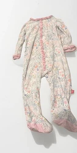 Magnetic Me Baby Girls' Footie Long-Sleeve 6-9months - image 1