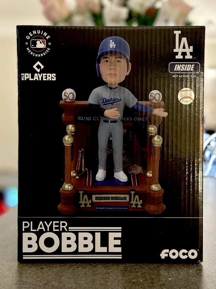 Shohei Ohtani Los Angeles Dodgers 50/50 Club Entry Bobblehead - image 1