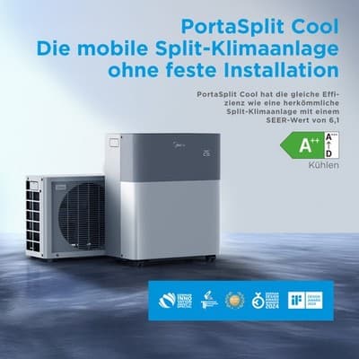 MIDEA® Porta Split Cool Mobile Split-Klimaanl age ohne Installation 2,35KW A++ - image 1