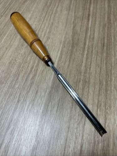 Vintage Buck Bros Gouge Carving Chisel For Wood Lathe Turning 1/4” Wide - image 1