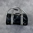 Fred Perry Men's Barrel Bag Classic Vintage Black Shoulder Bag Retro Gym Travel - image 1