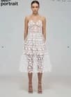Self Portrait White Lace Midi Sleeveless Dress - image 1