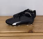 Puma Ultra Play FG/AG Soccer Cleats – Black/White – Youth Size 5 / EU 37 - image 1