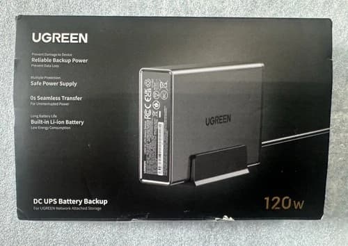 UGREEN NAS UPS 120W DC Battery Backup Surge Protector 12000mAh Power Supply - image 1
